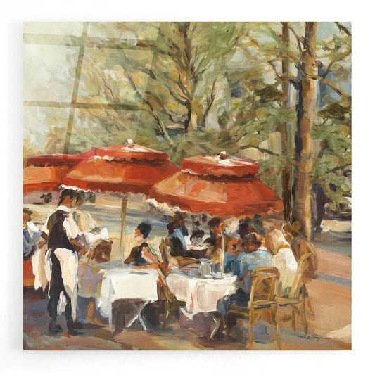Epic Art 'Lunch on the Champs Elysees' by Marilyn Hageman, Acrylic Glass Wall Art