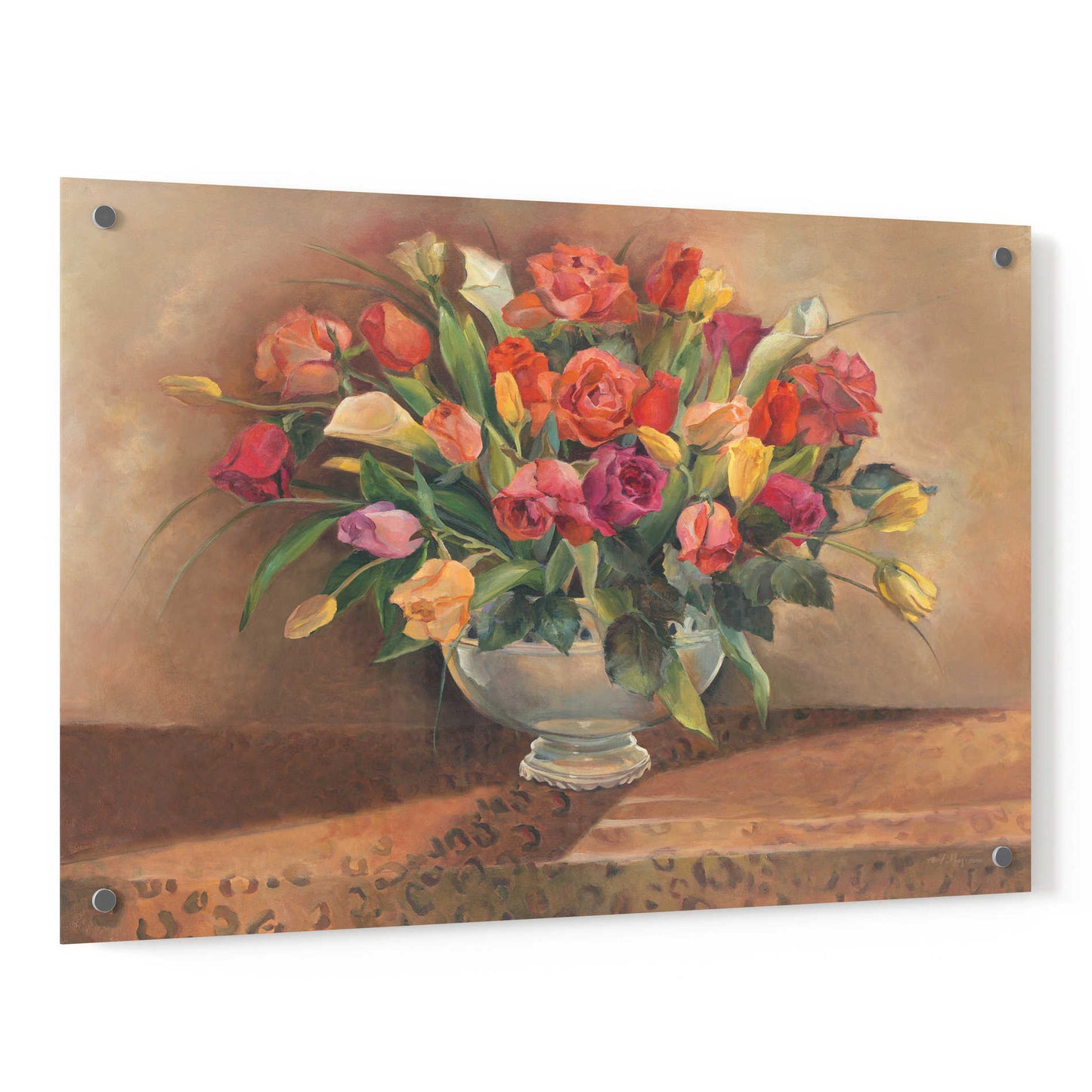 Epic Art 'Spring Floral' by Marilyn Hageman, Acrylic Glass Wall Art,36x24