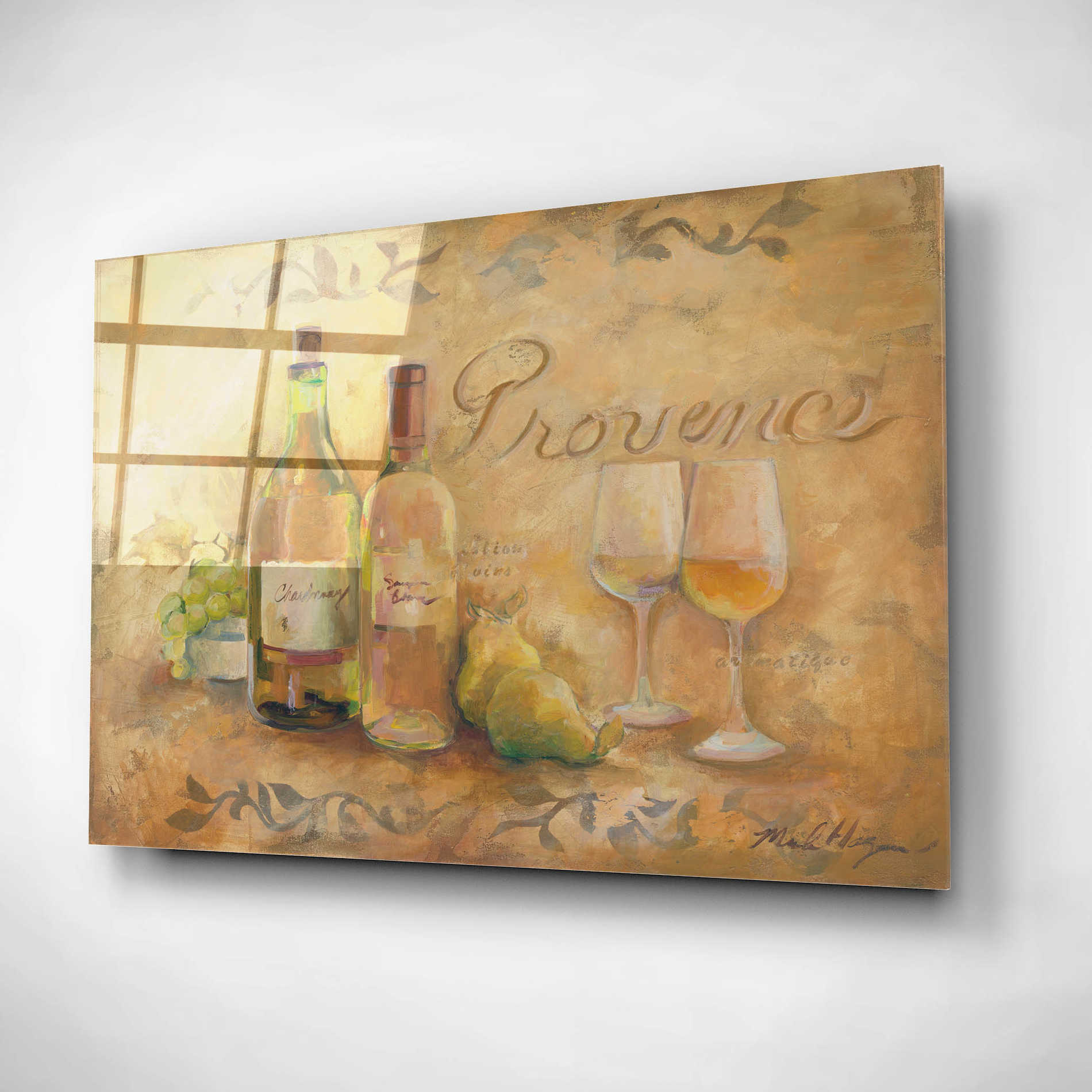 Epic Art 'Provence' by Marilyn Hageman, Acrylic Glass Wall Art,24x16