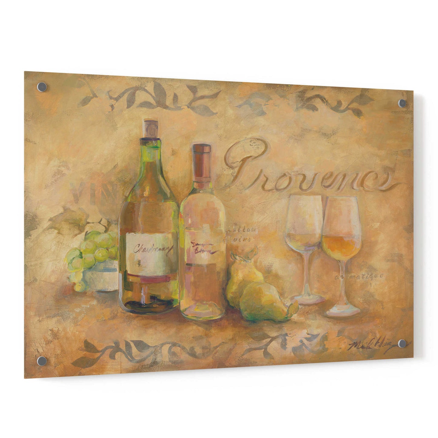 Epic Art 'Provence' by Marilyn Hageman, Acrylic Glass Wall Art,36x24