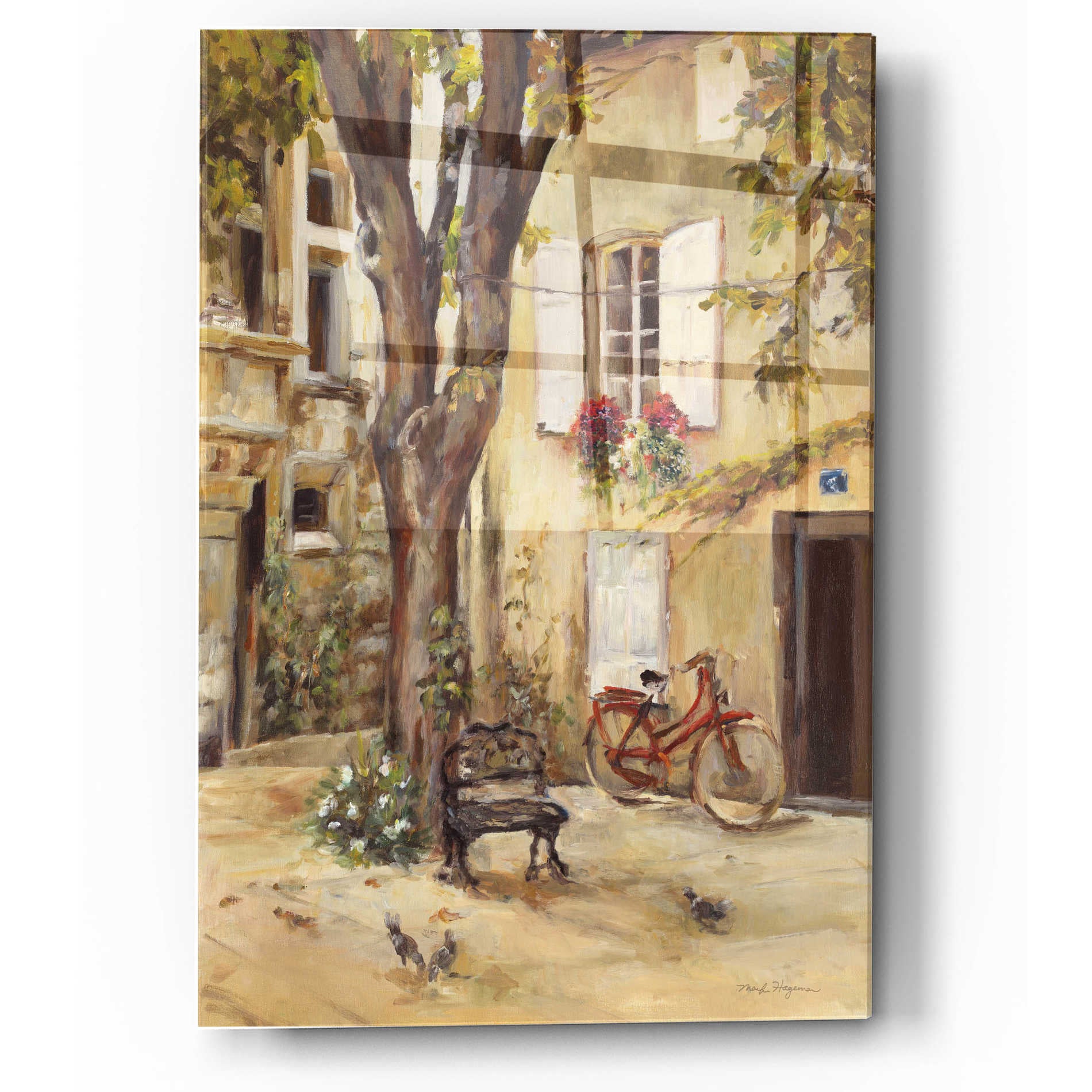 Epic Art 'Provence Village I' by Marilyn Hageman, Acrylic Glass Wall Art,12x16
