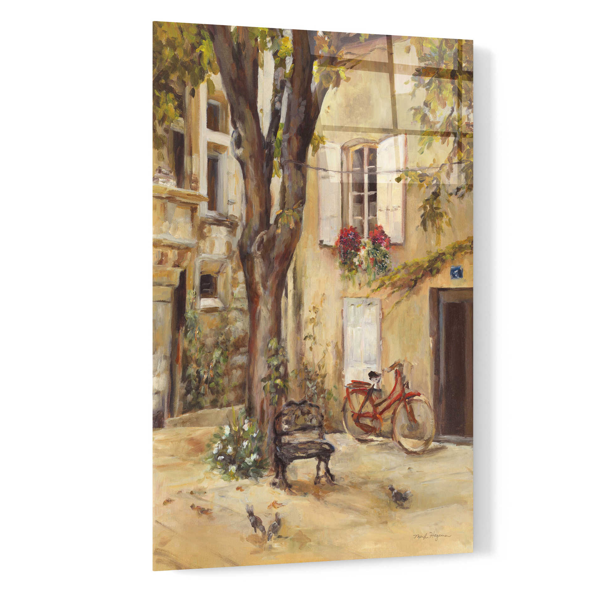 Epic Art 'Provence Village I' by Marilyn Hageman, Acrylic Glass Wall Art,16x24