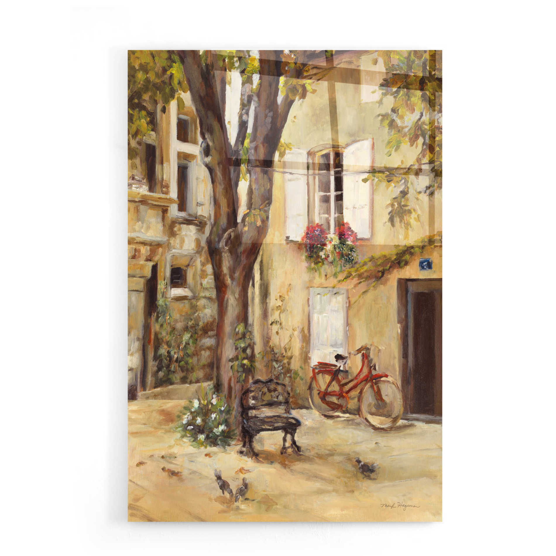 Epic Art 'Provence Village I' by Marilyn Hageman, Acrylic Glass Wall Art,16x24
