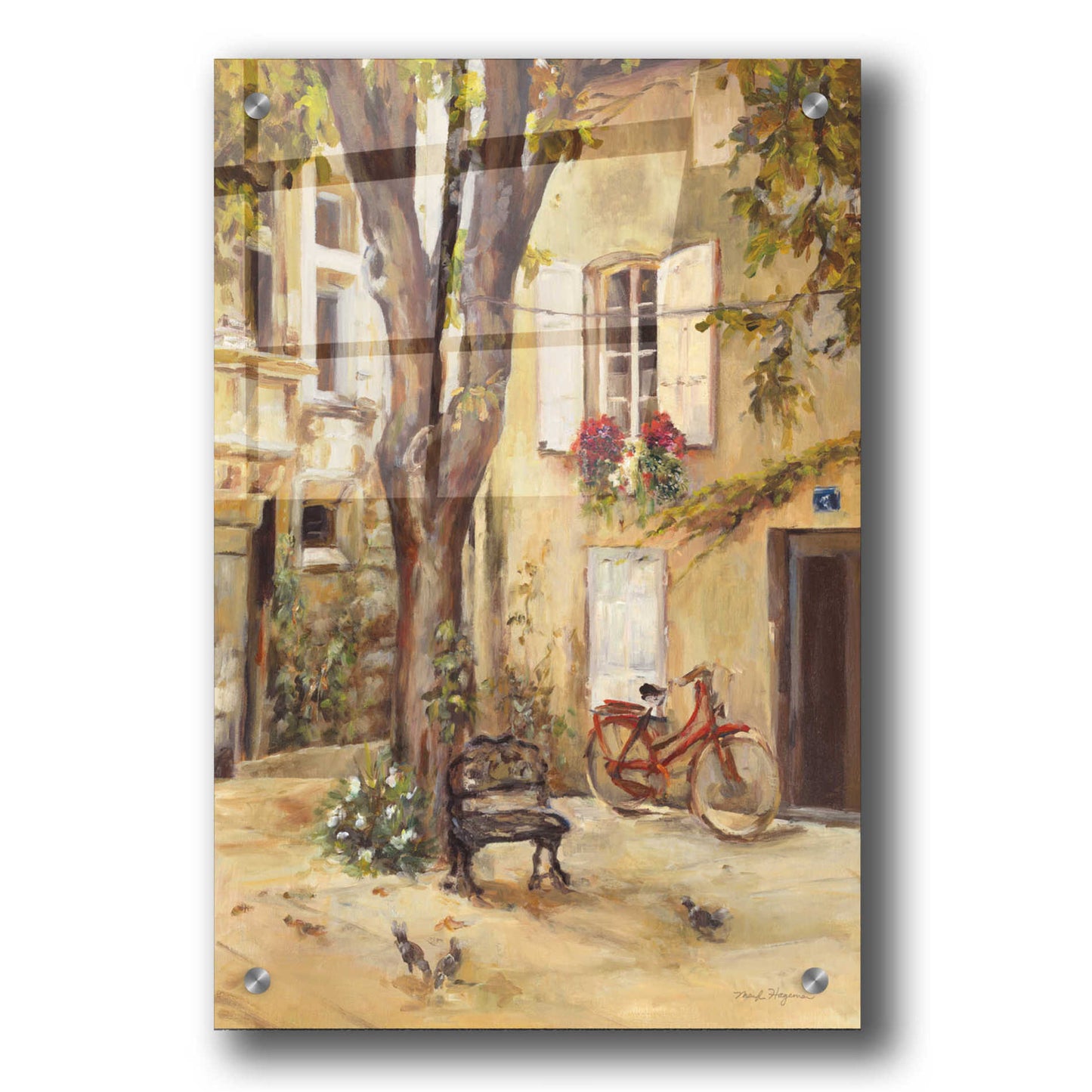 Epic Art 'Provence Village I' by Marilyn Hageman, Acrylic Glass Wall Art,24x36