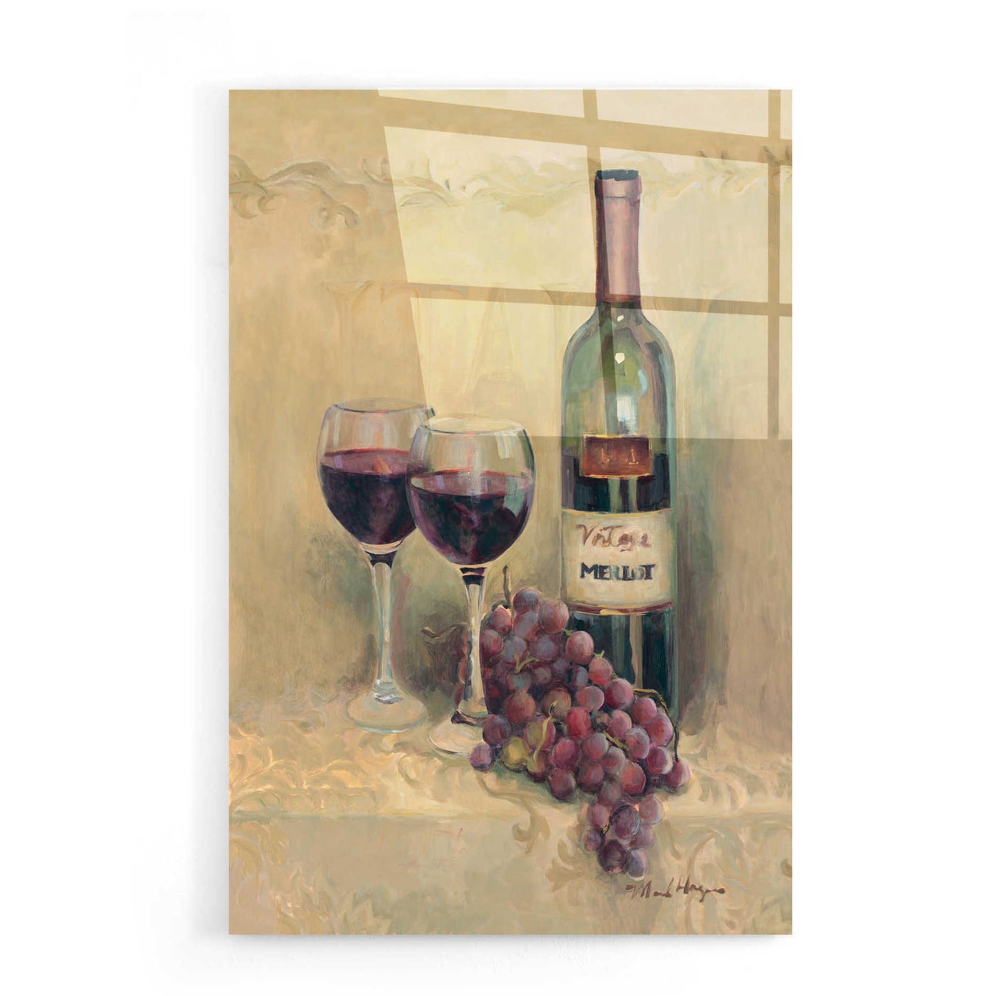 Epic Art 'Vino Italiano' by Marilyn Hageman, Acrylic Glass Wall Art,16x24