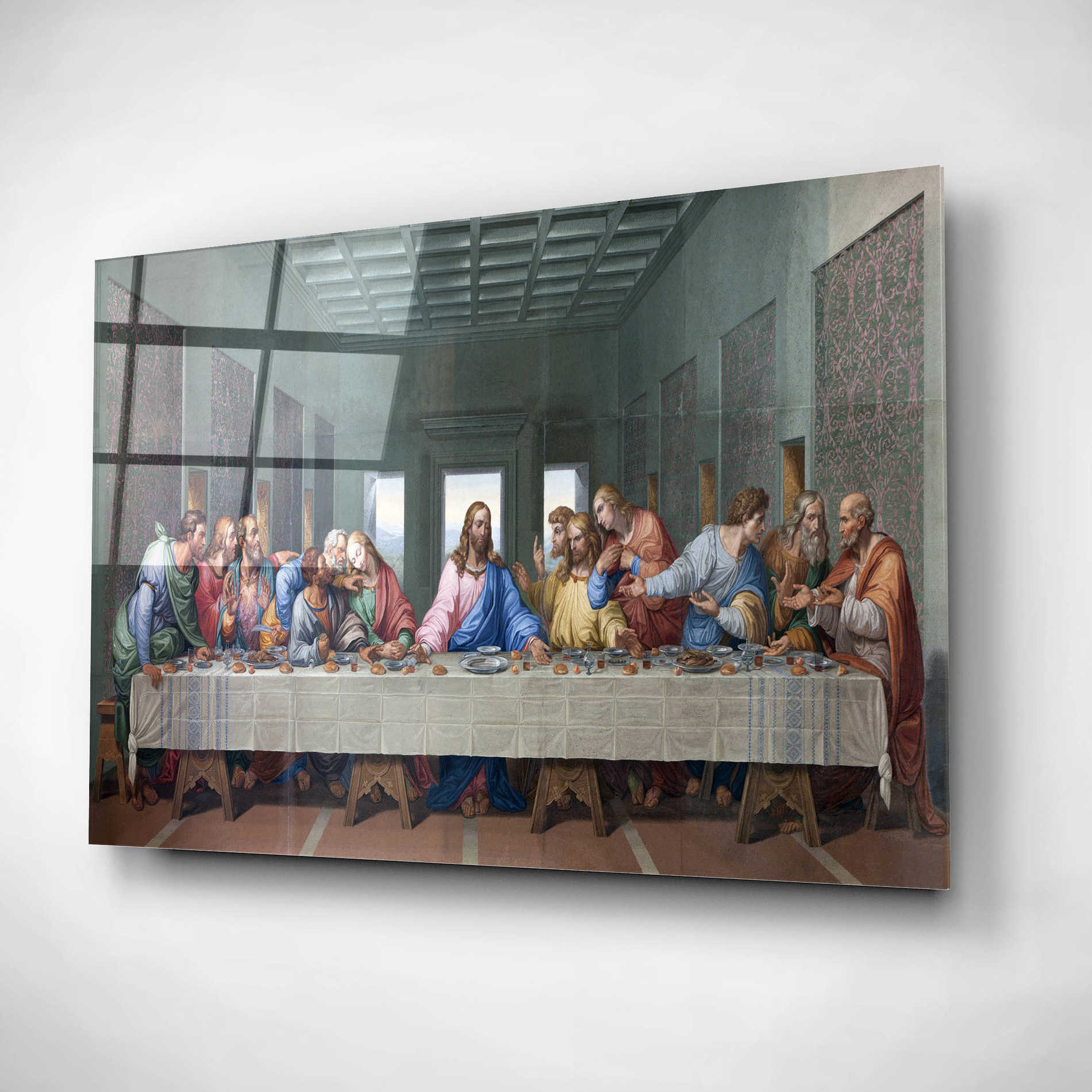 Epic Art 'The Last Supper Remastered,' Acrylic Wall Art,16x12