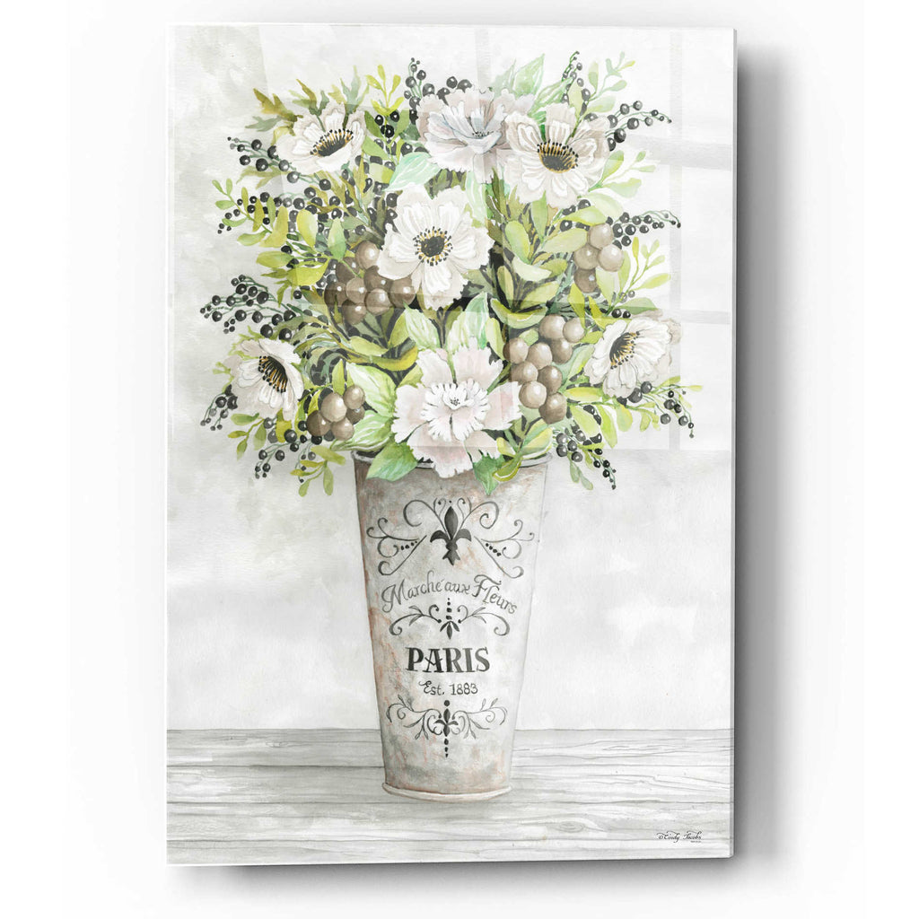 Epic Art 'French Floral II' by Cindy Jacobs, Acrylic Glass Wall Art
