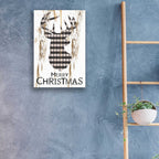 Epic Art 'Merry Christmas Deer' by Cindy Jacobs, Acrylic Glass Wall Art,16x24