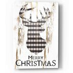 Epic Art 'Merry Christmas Deer' by Cindy Jacobs, Acrylic Glass Wall Art