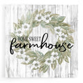 Epic Art 'Home Sweet Farmhouse Wreath' by Cindy Jacobs, Acrylic Glass Wall Art