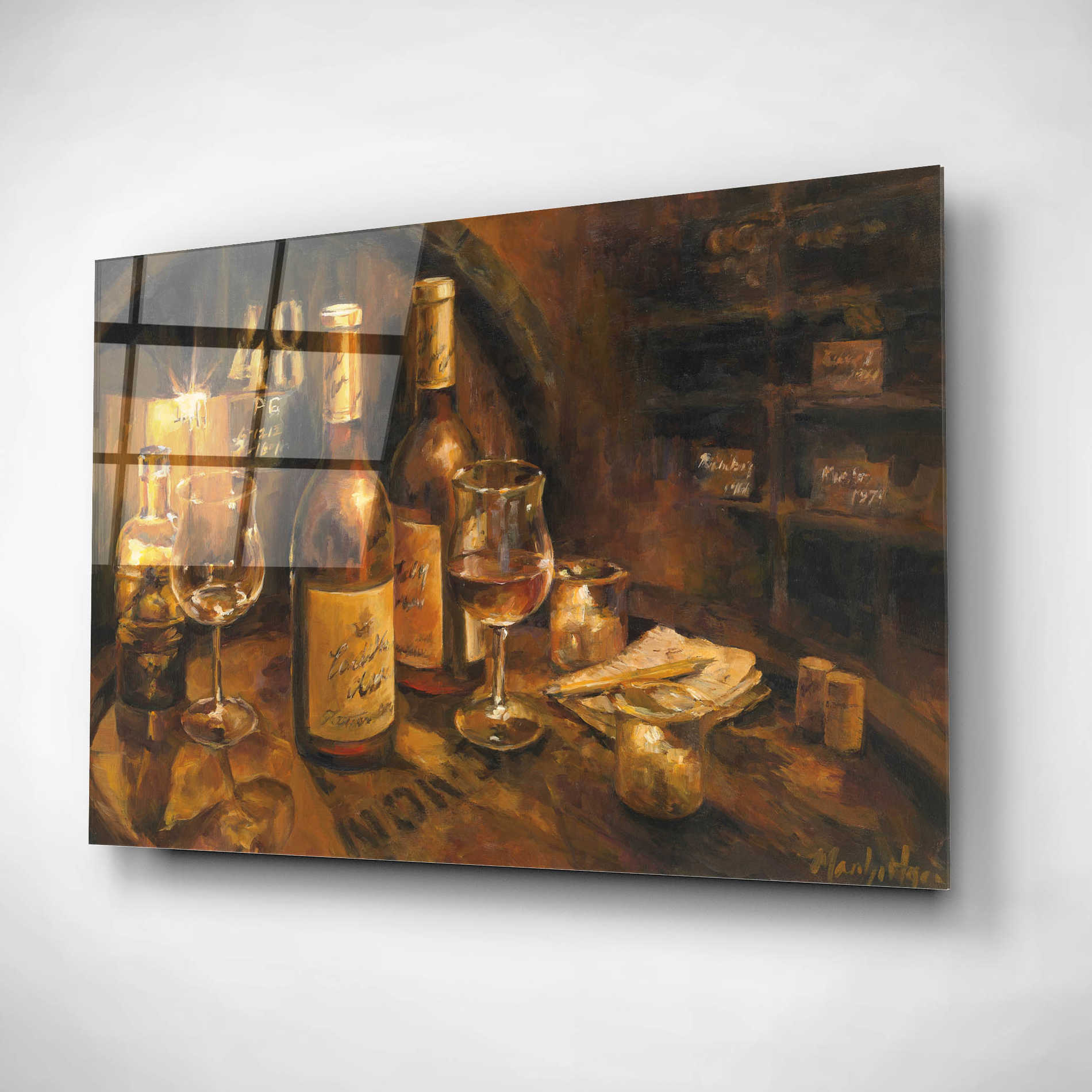 Epic Art 'Wine Making' by Marilyn Hageman, Acrylic Glass Wall Art,24x16
