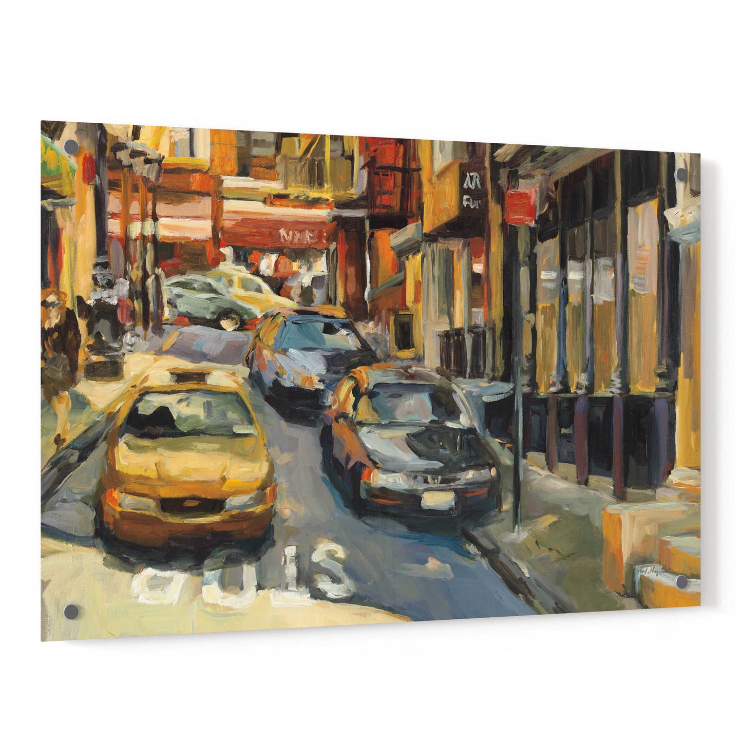 Epic Art 'Chinatown NY ' by Marilyn Hageman, Acrylic Glass Wall Art,36x24