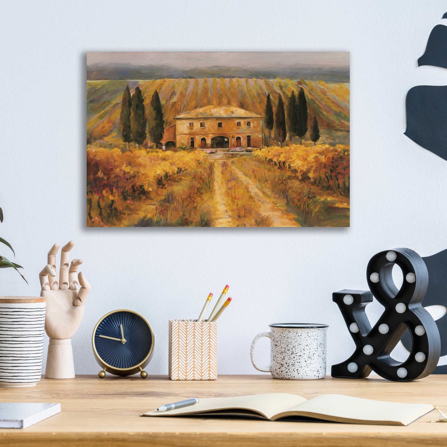 Epic Art 'Toscana Vigna Special' by Marilyn Hageman, Acrylic Glass Wall Art,16x12