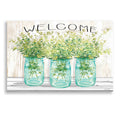 Epic Art 'Welcome Glass Jars' by Cindy Jacobs, Acrylic Glass Wall Art
