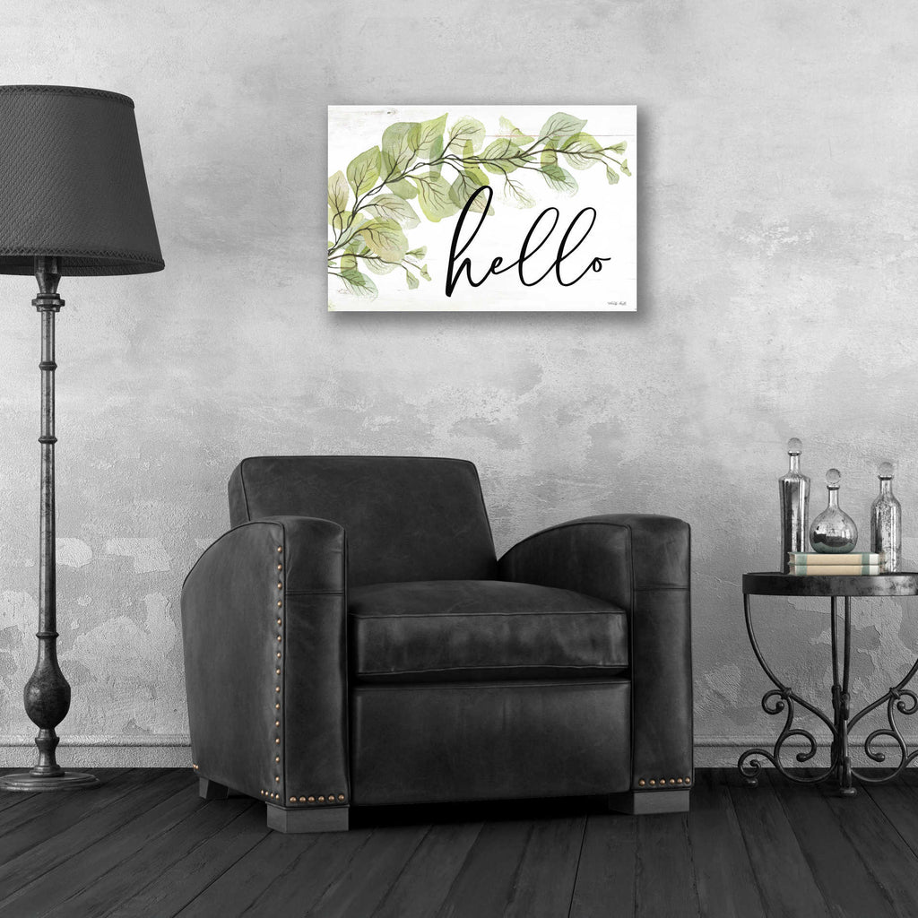 Epic Art 'Hello' by Cindy Jacobs, Acrylic Glass Wall Art,24x16