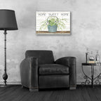 Epic Art 'Home Sweet Home Galvanized Bucket' by Cindy Jacobs, Acrylic Glass Wall Art,24x16