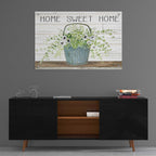 Epic Art 'Home Sweet Home Galvanized Bucket' by Cindy Jacobs, Acrylic Glass Wall Art,36x24