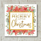 Epic Art 'Merry Little Christmas' by Cindy Jacobs, Acrylic Glass Wall Art,12x12