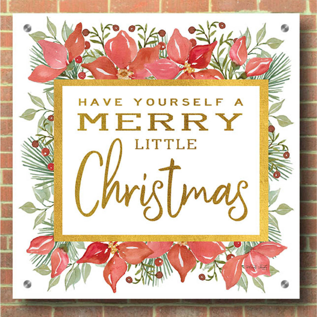 Epic Art 'Merry Little Christmas' by Cindy Jacobs, Acrylic Glass Wall Art,36x36