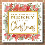 Epic Art 'Merry Little Christmas' by Cindy Jacobs, Acrylic Glass Wall Art,36x36
