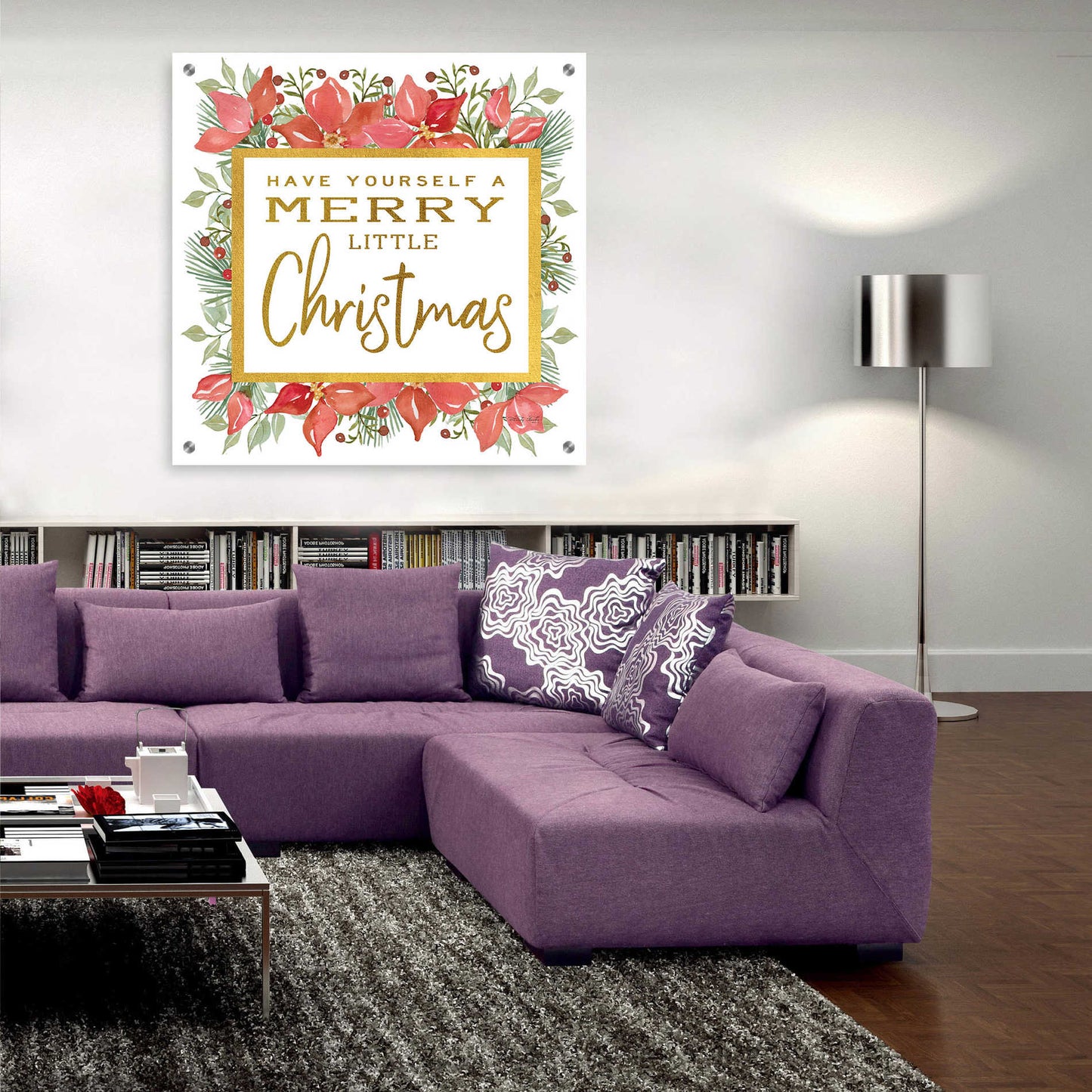 Epic Art 'Merry Little Christmas' by Cindy Jacobs, Acrylic Glass Wall Art,36x36