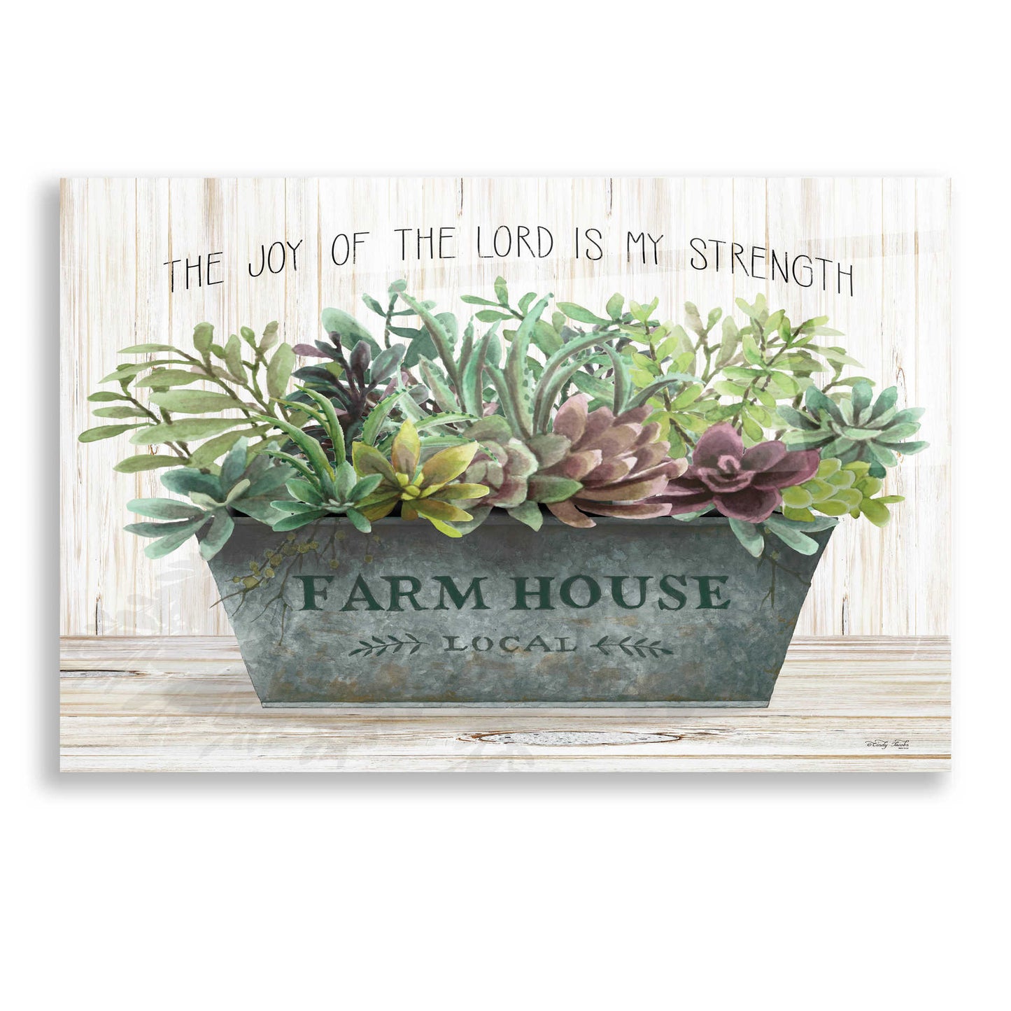 Epic Art 'The Joy of the Lord' by Cindy Jacobs, Acrylic Glass Wall Art