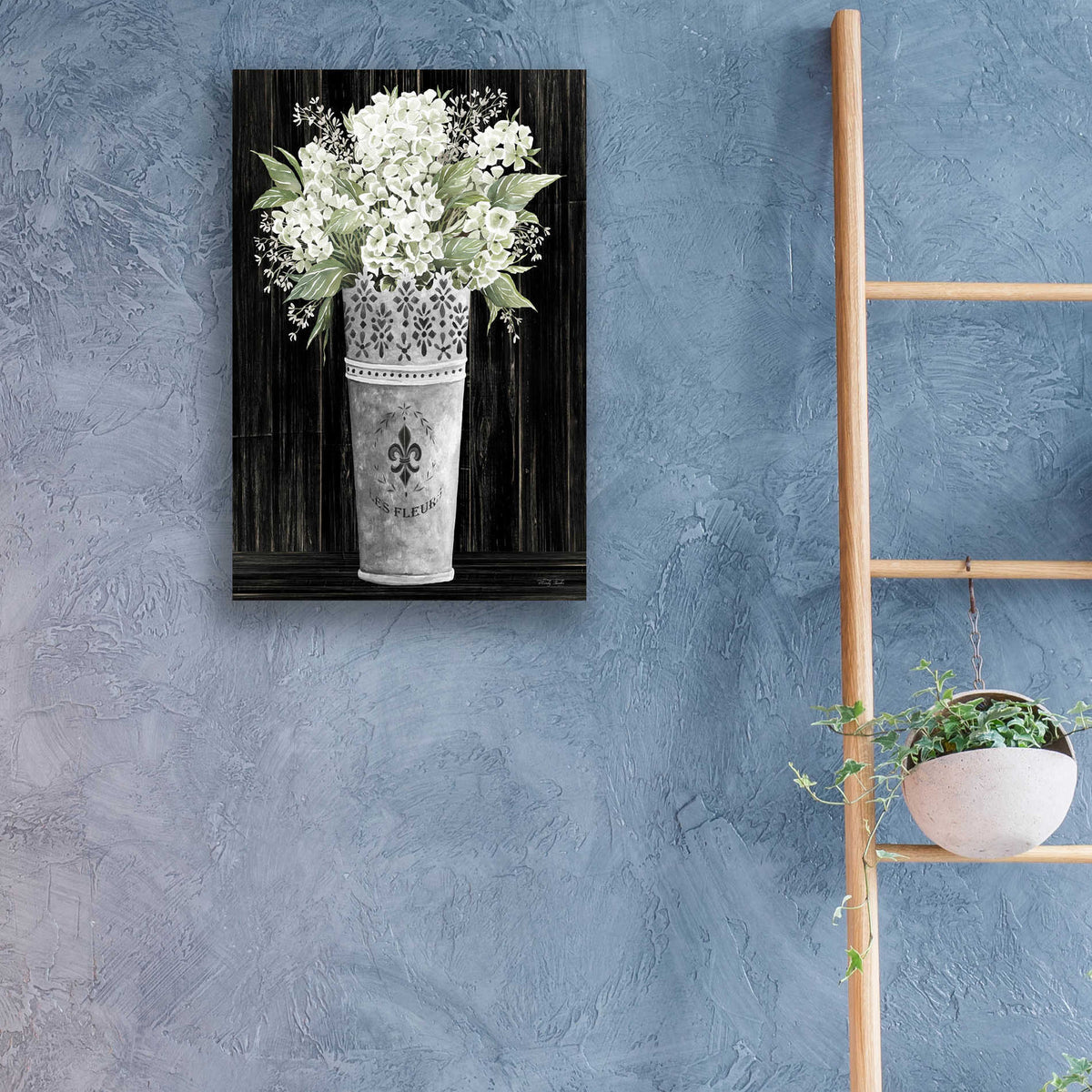 Epic Art 'Punched Tin Floral I' by Cindy Jacobs, Acrylic Glass Wall Art,16x24