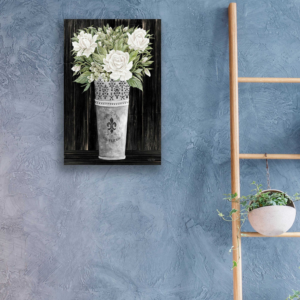 Epic Art 'Punched Tin Floral III' by Cindy Jacobs, Acrylic Glass Wall Art,16x24