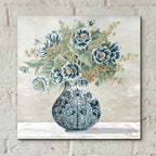 Epic Art 'Feeling Blue I' by Cindy Jacobs, Acrylic Glass Wall Art,12x12