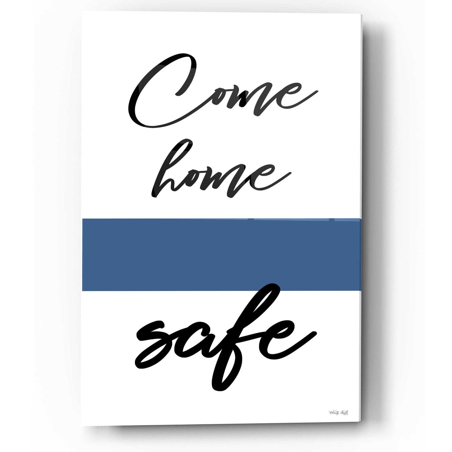 Epic Art 'Come Home Safe' by Cindy Jacobs, Acrylic Glass Wall Art,12x16