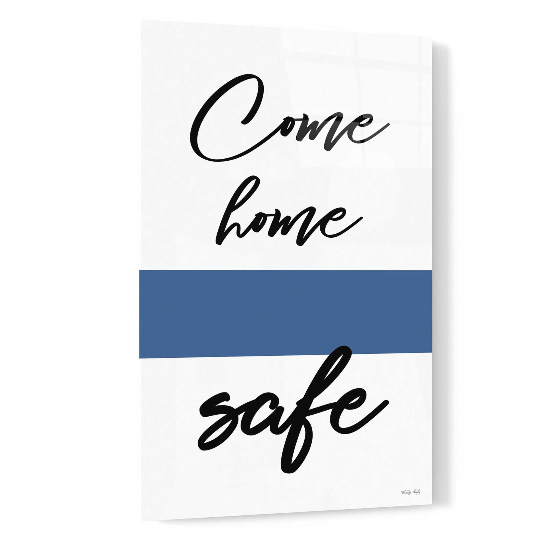 Epic Art 'Come Home Safe' by Cindy Jacobs, Acrylic Glass Wall Art,16x24