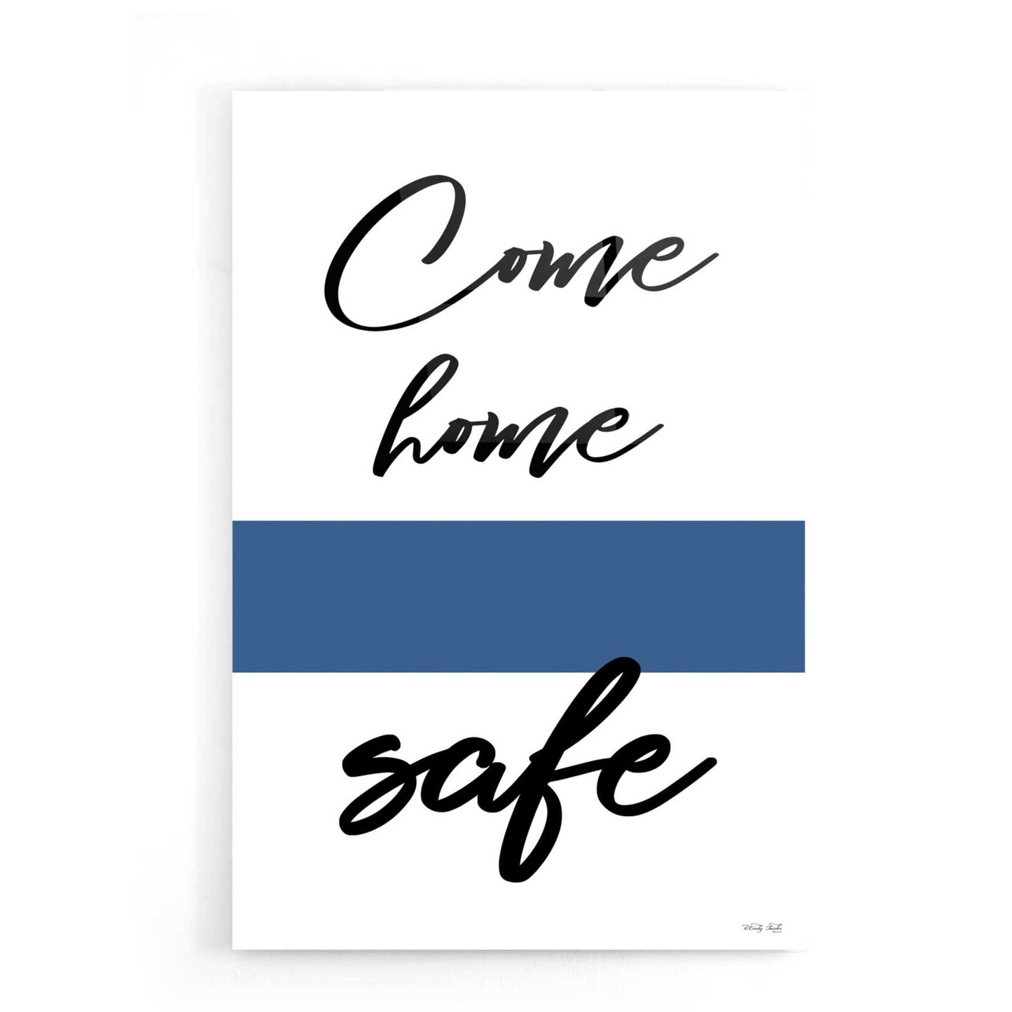 Epic Art 'Come Home Safe' by Cindy Jacobs, Acrylic Glass Wall Art,16x24