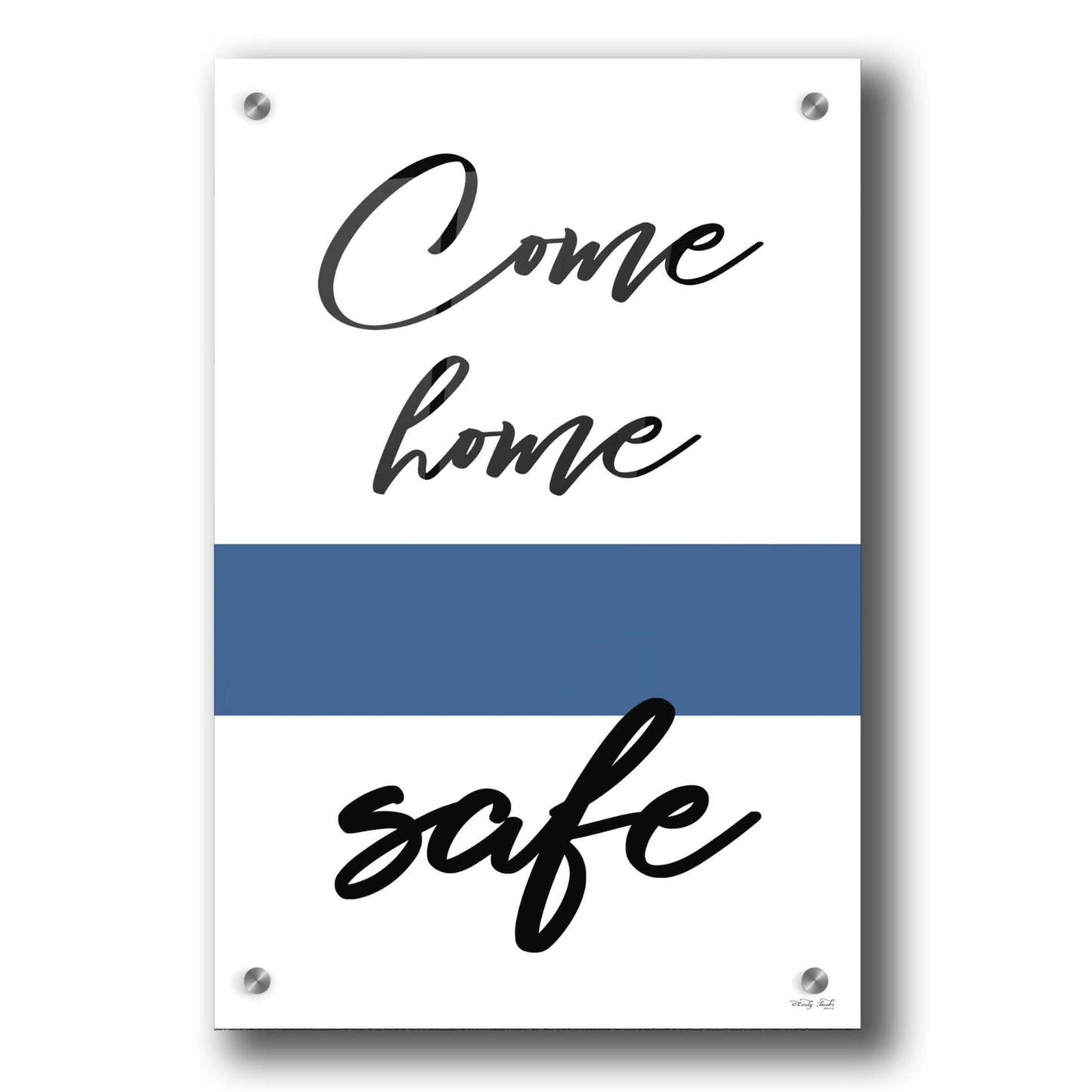 Epic Art 'Come Home Safe' by Cindy Jacobs, Acrylic Glass Wall Art,24x36