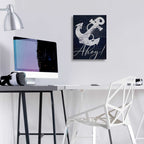 Epic Art 'Anchor Ahoy' by Cindy Jacobs, Acrylic Glass Wall Art,12x16