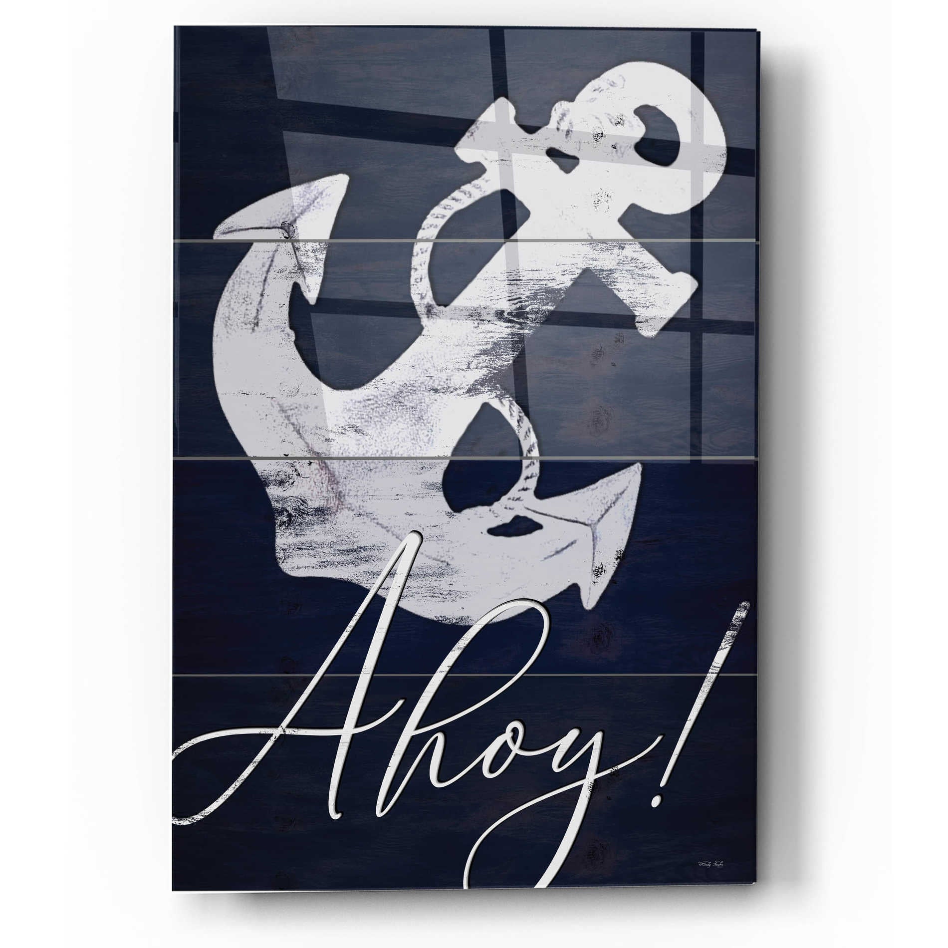 Epic Art 'Anchor Ahoy' by Cindy Jacobs, Acrylic Glass Wall Art,12x16