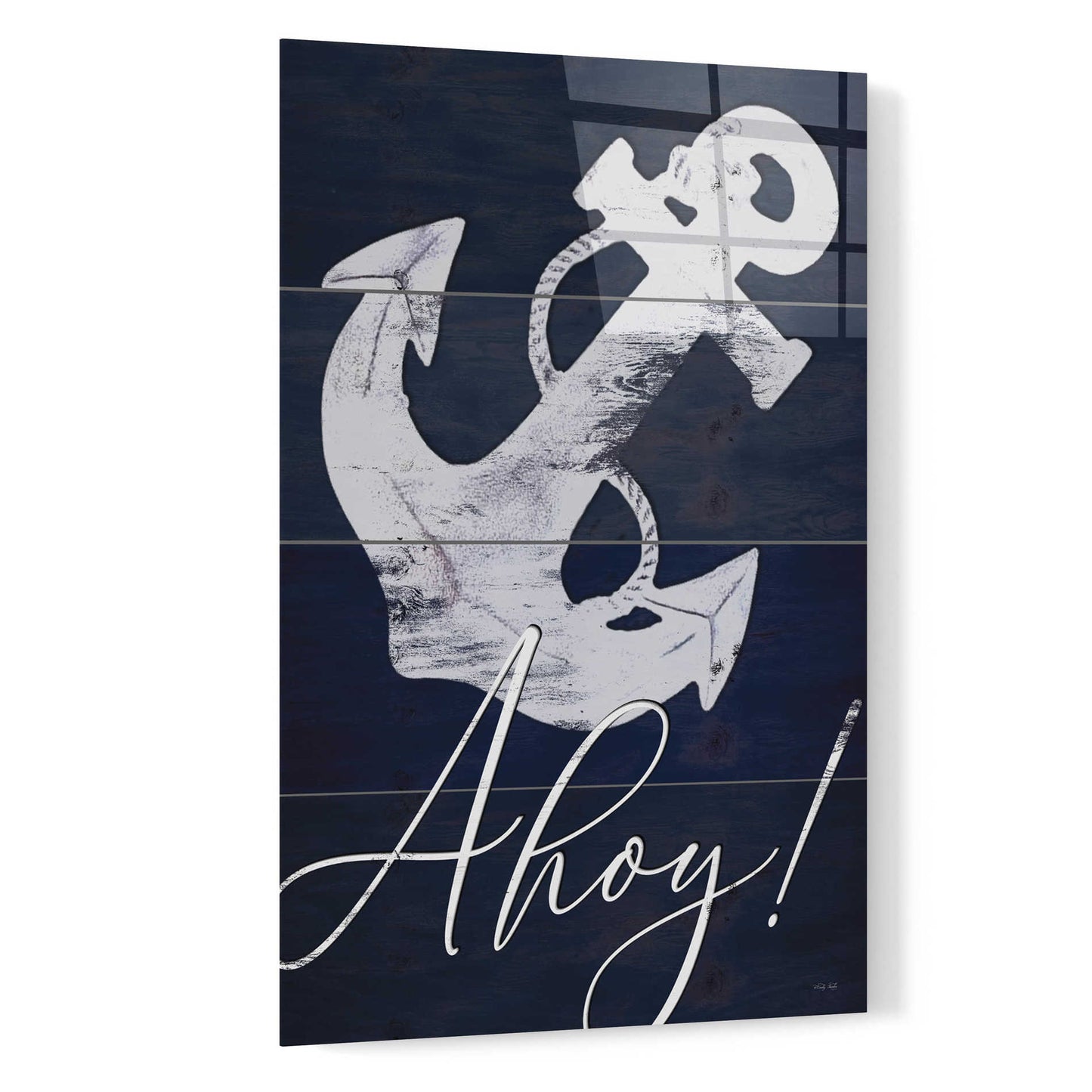 Epic Art 'Anchor Ahoy' by Cindy Jacobs, Acrylic Glass Wall Art,16x24
