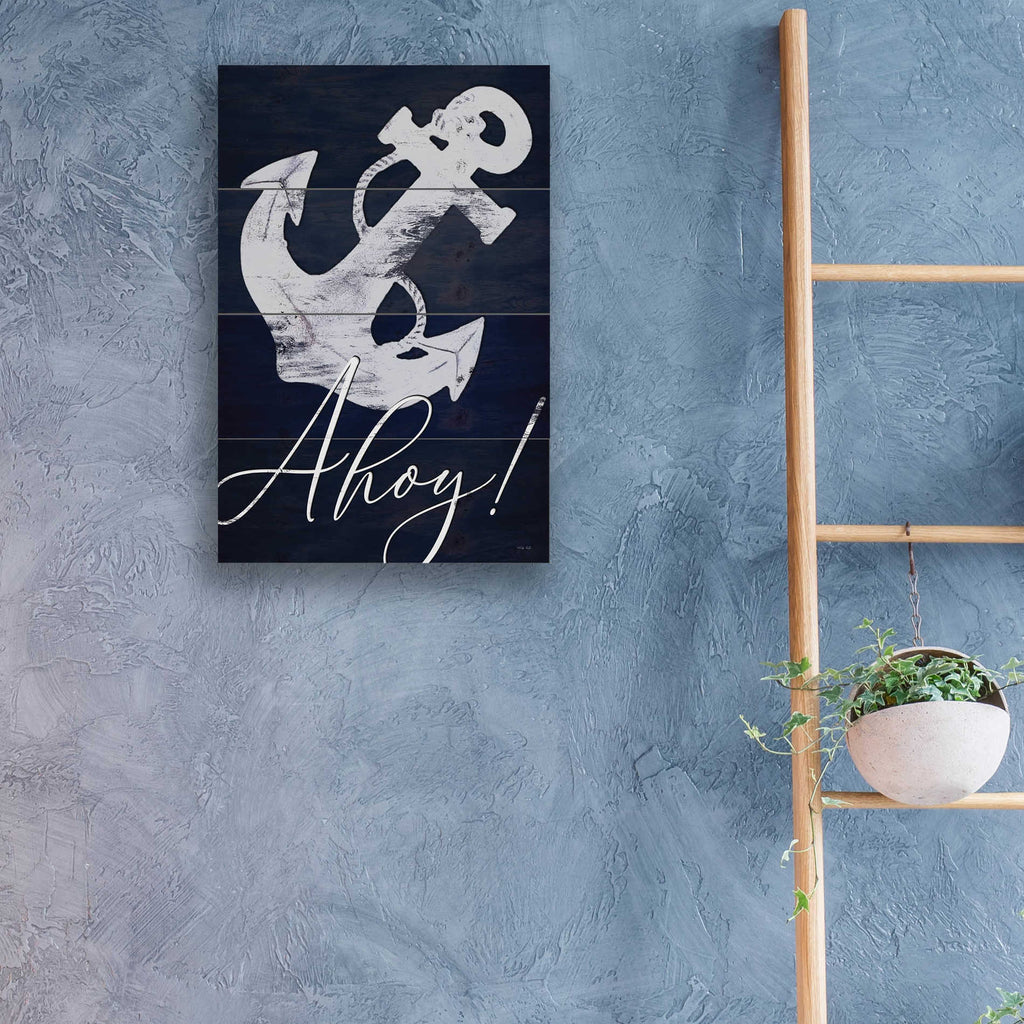 Epic Art 'Anchor Ahoy' by Cindy Jacobs, Acrylic Glass Wall Art,16x24