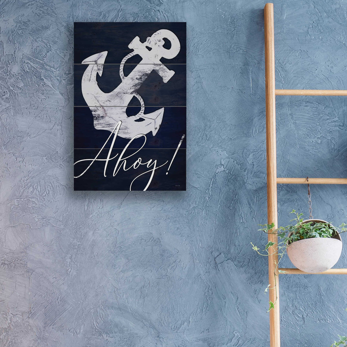 Epic Art 'Anchor Ahoy' by Cindy Jacobs, Acrylic Glass Wall Art,16x24