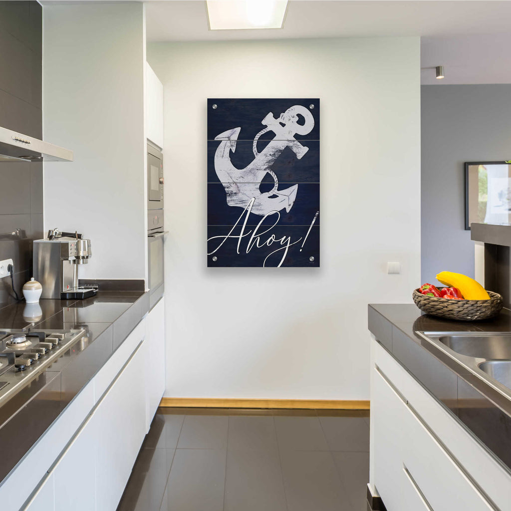 Epic Art 'Anchor Ahoy' by Cindy Jacobs, Acrylic Glass Wall Art,24x36