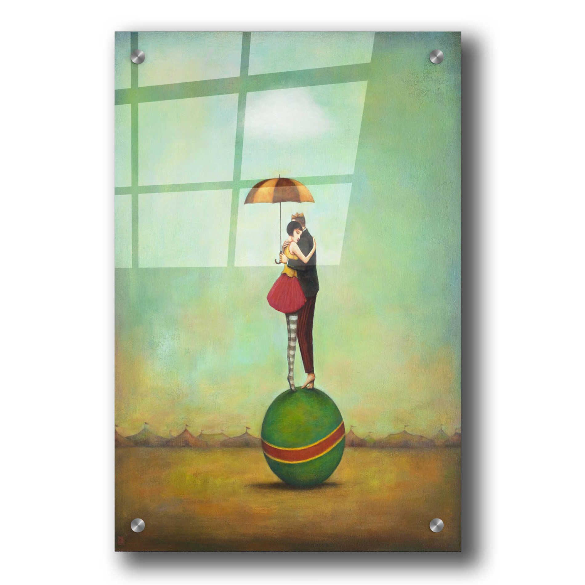 Epic Art 'Circus Romance' by Duy Huynh, Acrylic Glass Wall Art,24x36