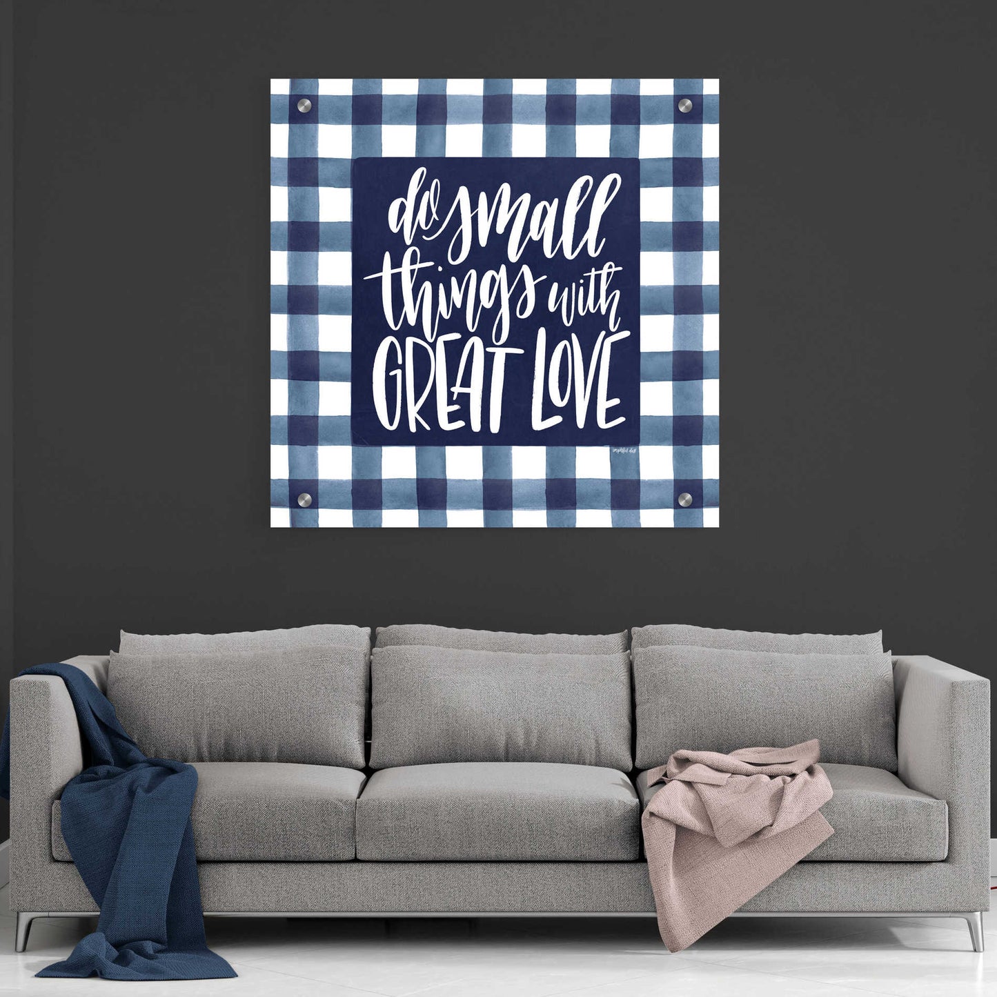 Epic Art 'Do Small Things with Great Love' by Imperfect Dust, Acrylic Glass Wall Art,36x36