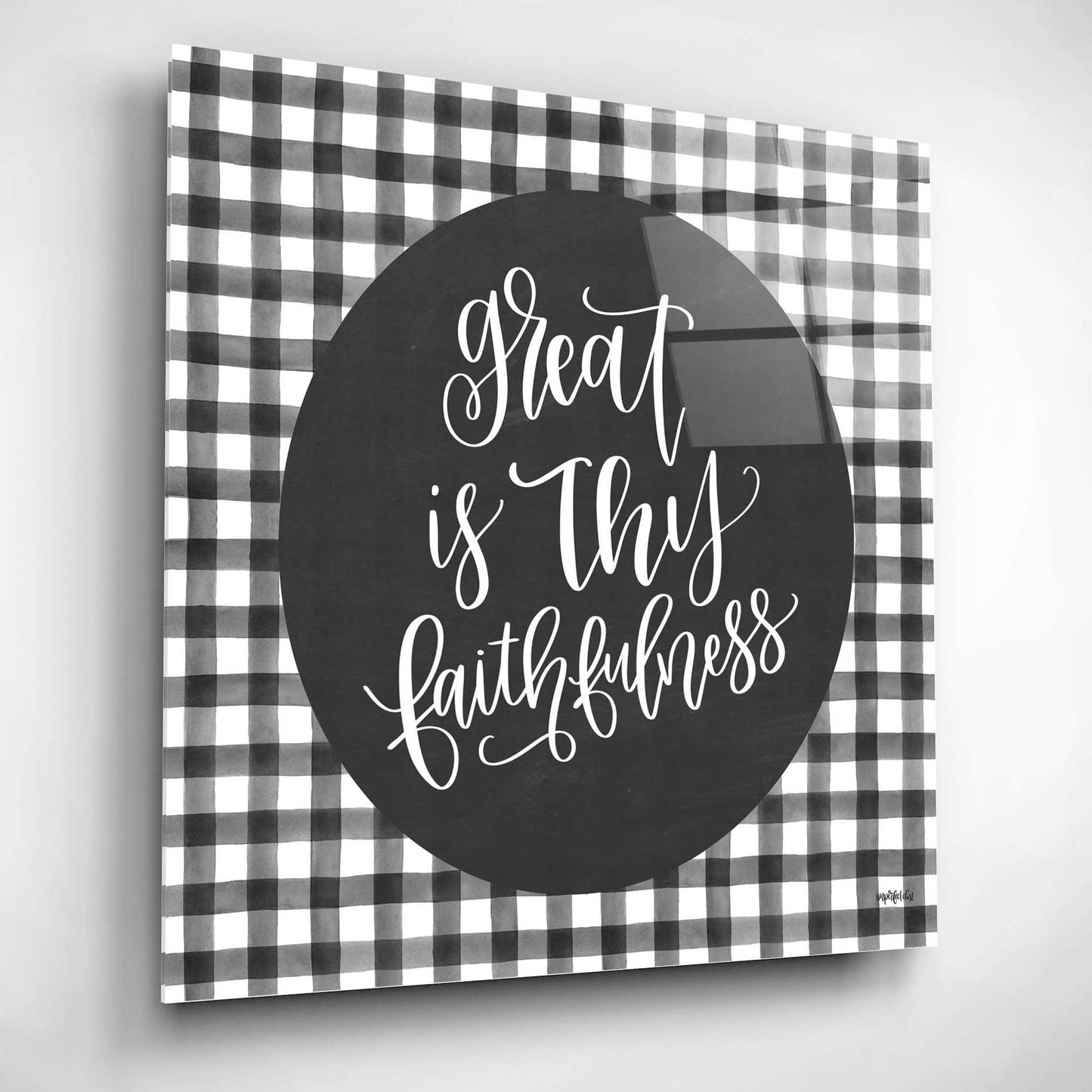 Epic Art 'Great is Thy Faithfulness' by Imperfect Dust, Acrylic Glass Wall Art,12x12