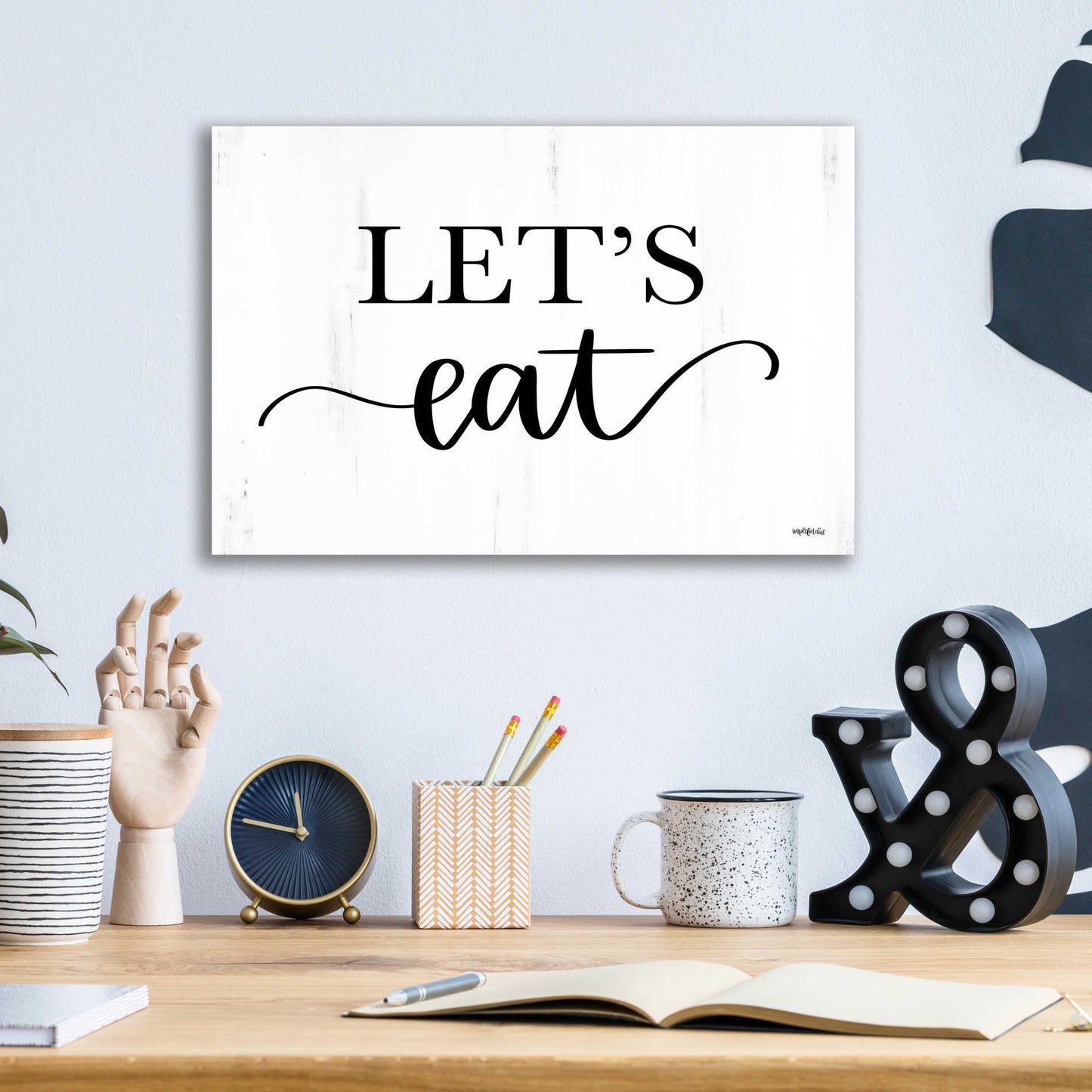 Epic Art 'Let's Eat' by Imperfect Dust, Acrylic Glass Wall Art,16x12