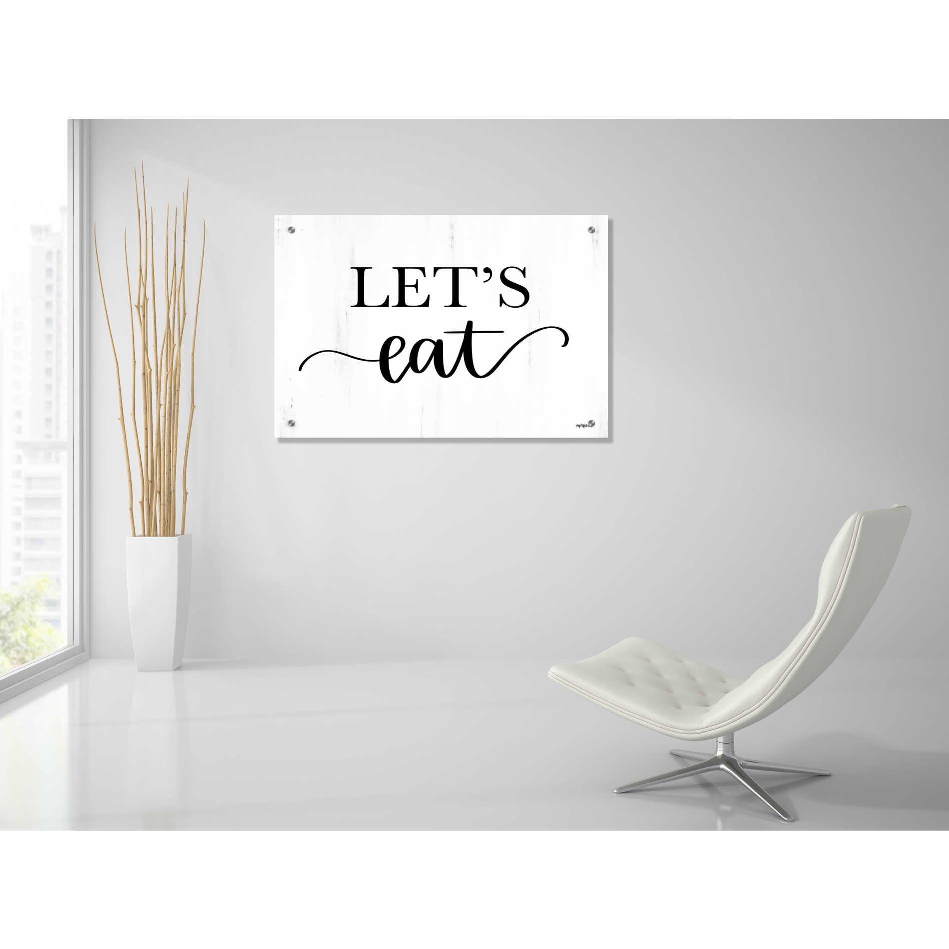 Epic Art 'Let's Eat' by Imperfect Dust, Acrylic Glass Wall Art,36x24