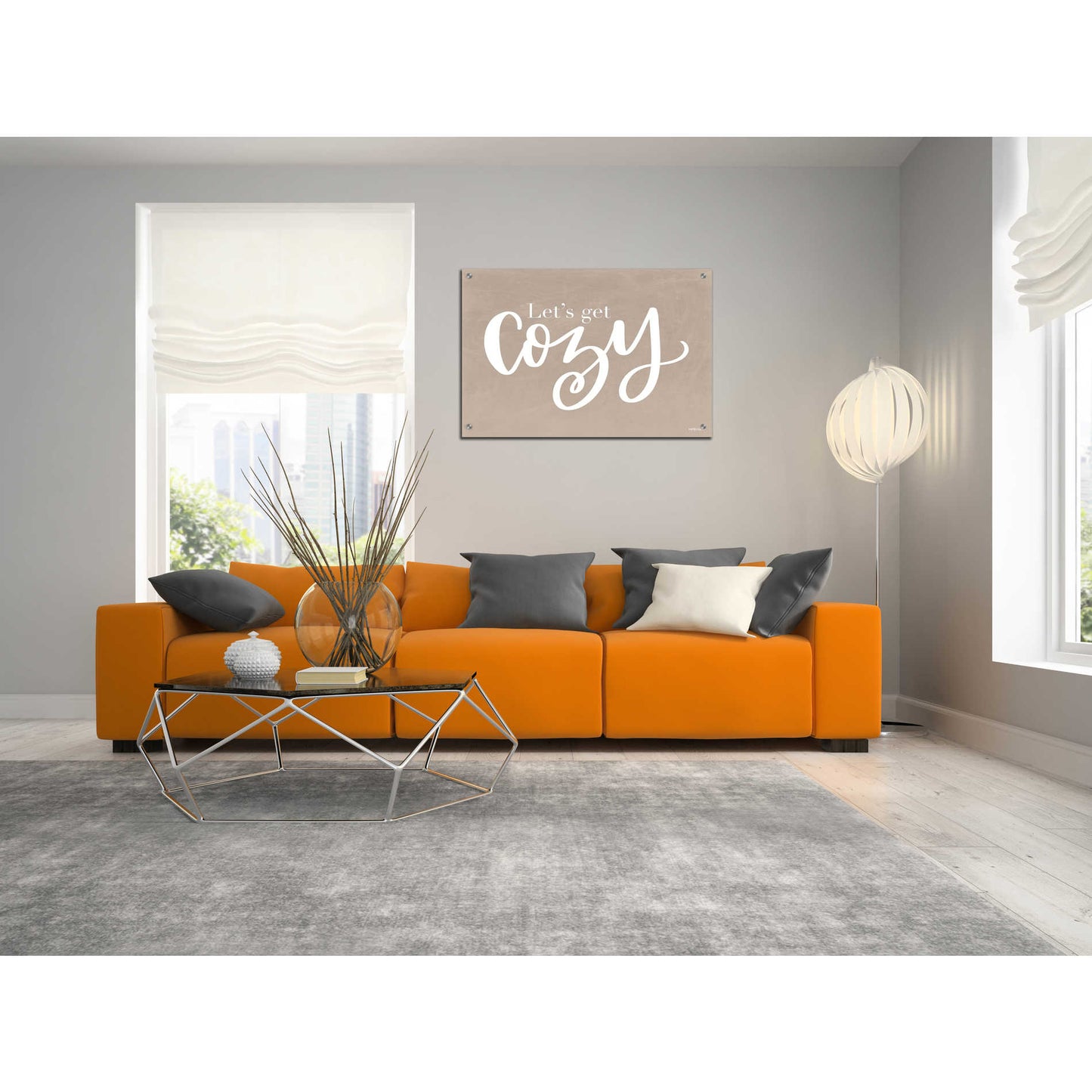 Epic Art 'Let's Get Cozy' by Imperfect Dust, Acrylic Glass Wall Art,36x24