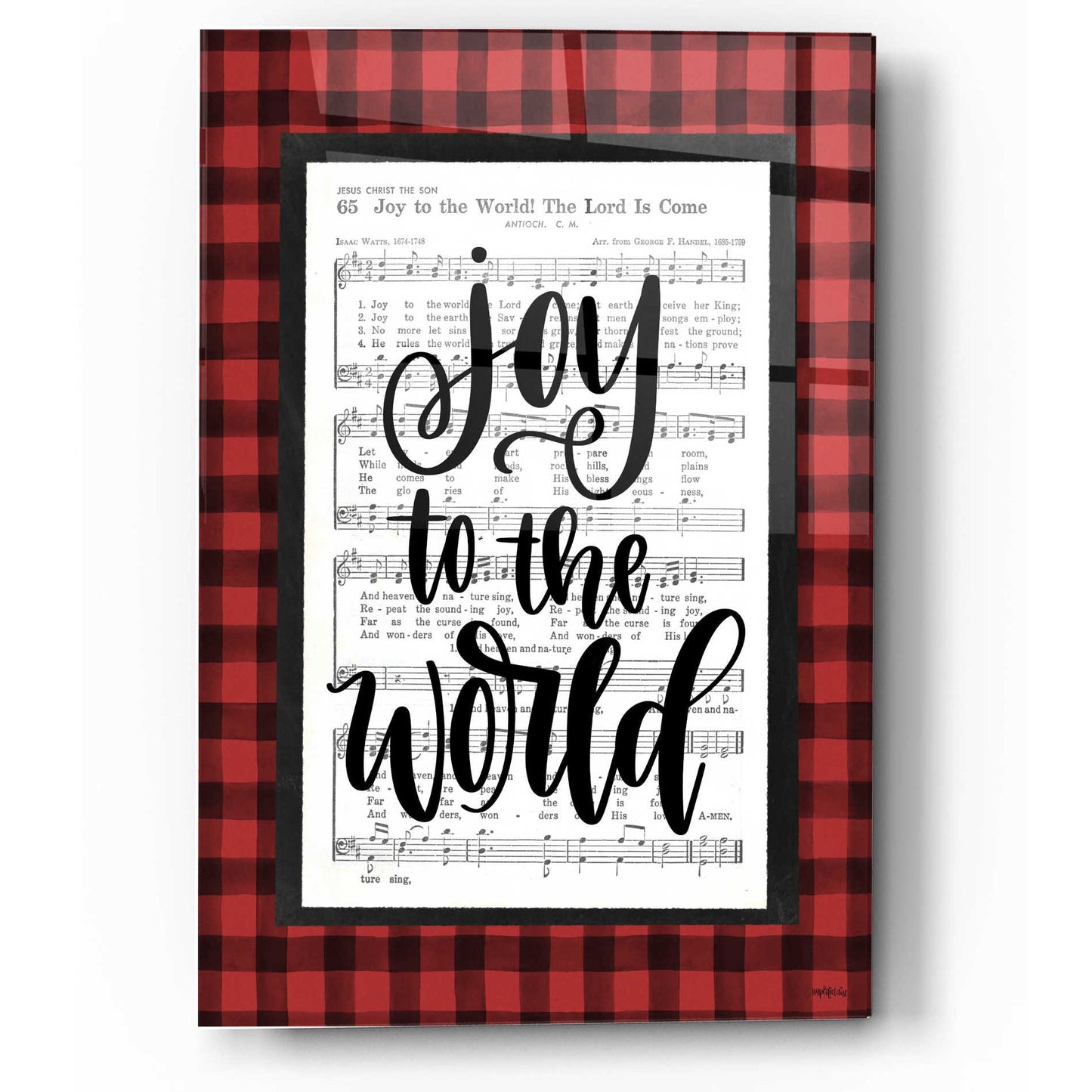 Epic Art 'Joy to the World' by Imperfect Dust, Acrylic Glass Wall Art,12x16
