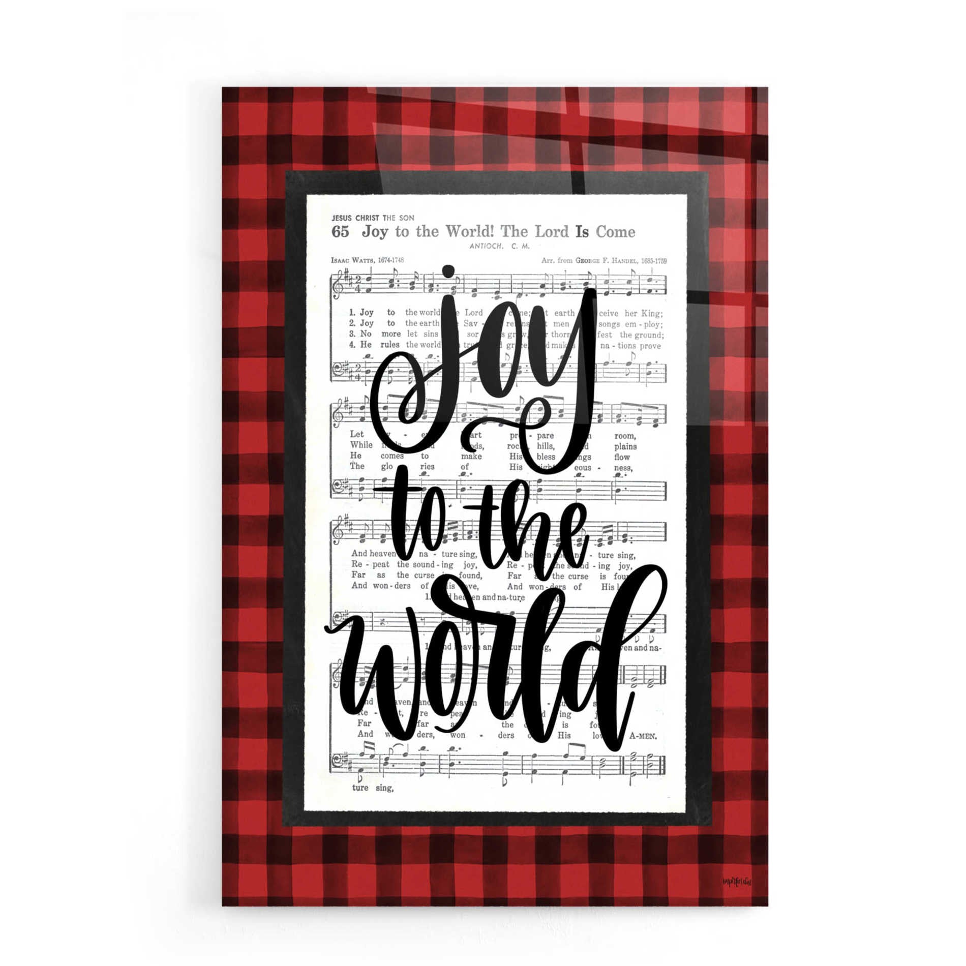Epic Art 'Joy to the World' by Imperfect Dust, Acrylic Glass Wall Art,16x24