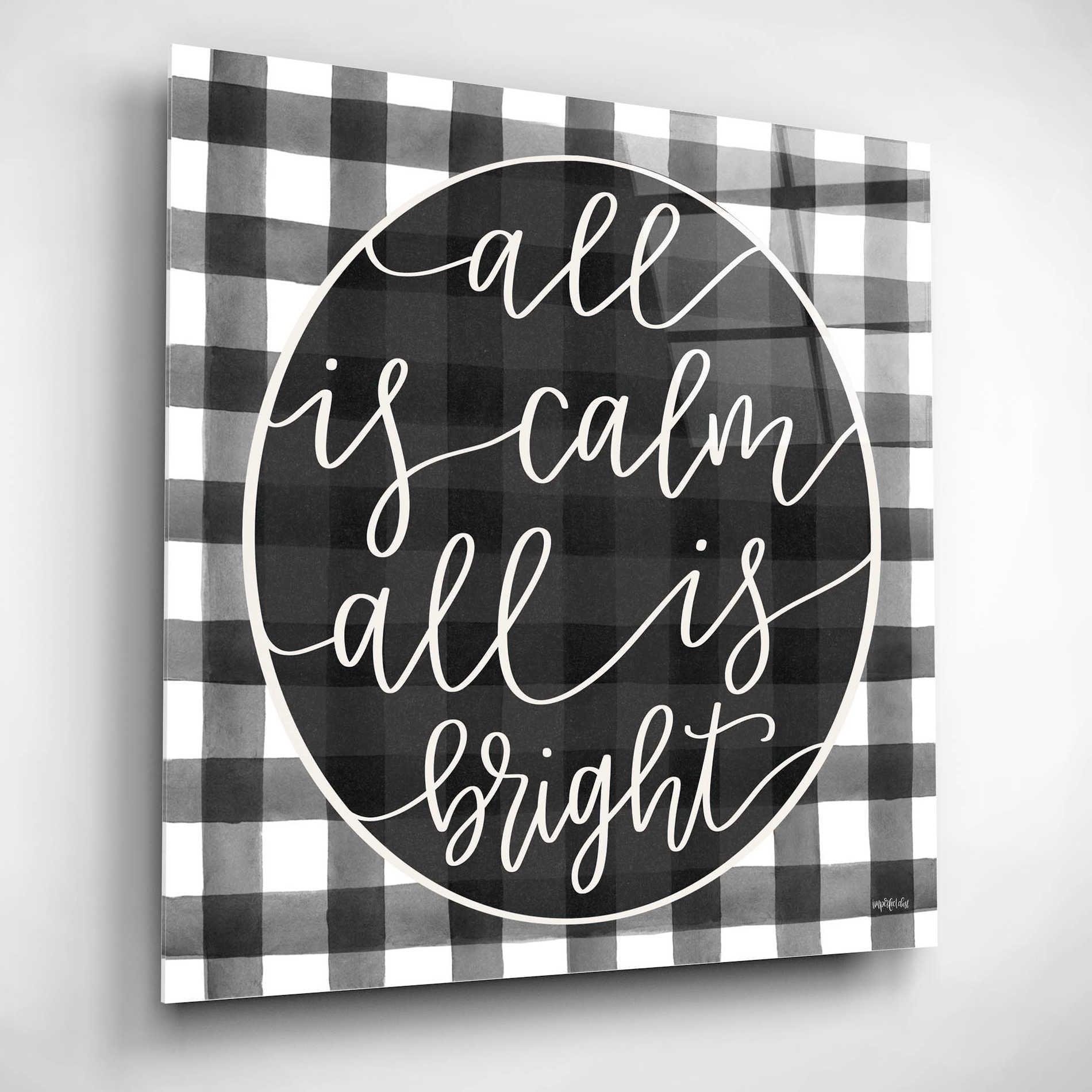 Epic Art 'All is Calm' by Imperfect Dust, Acrylic Glass Wall Art,12x12