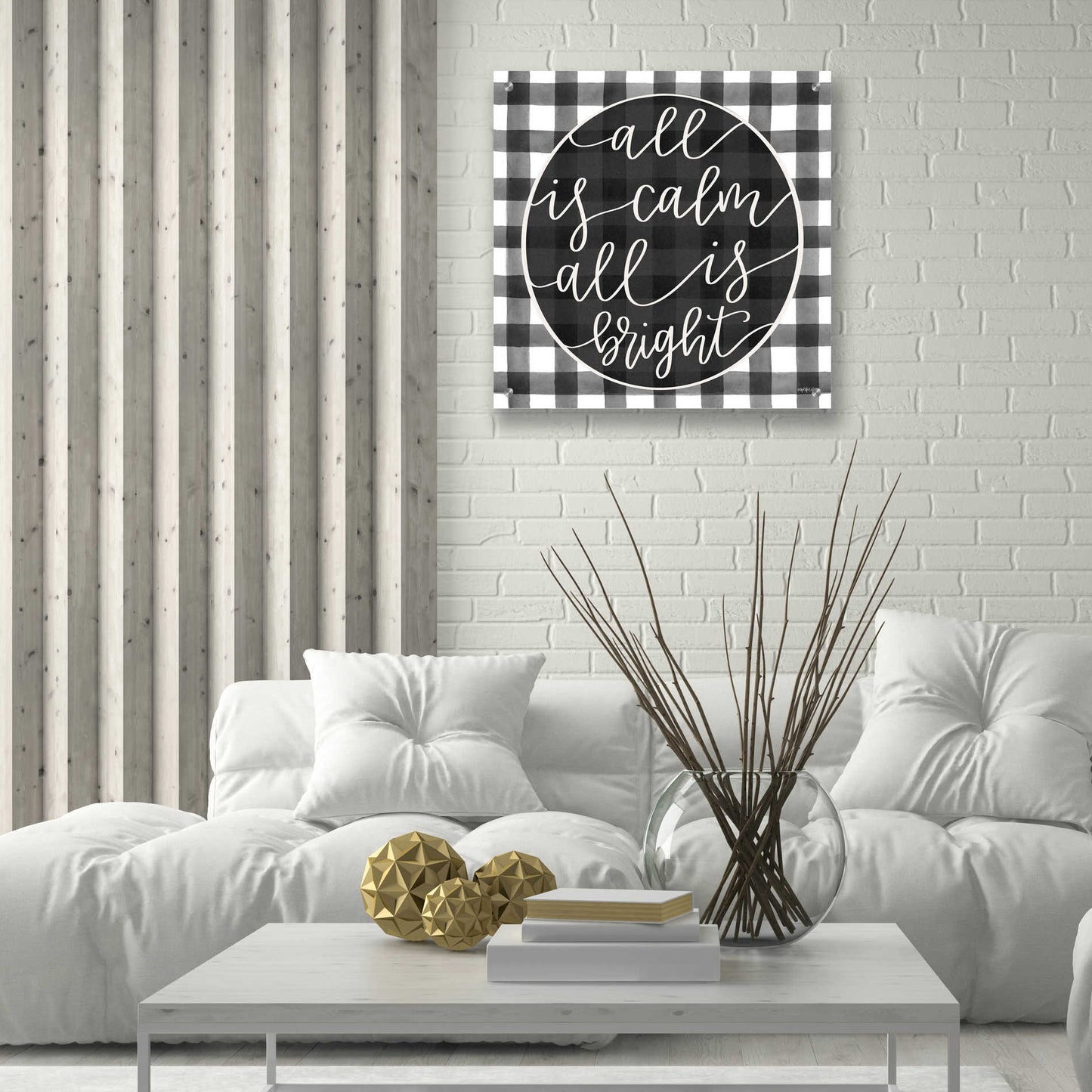 Epic Art 'All is Calm' by Imperfect Dust, Acrylic Glass Wall Art,24x24
