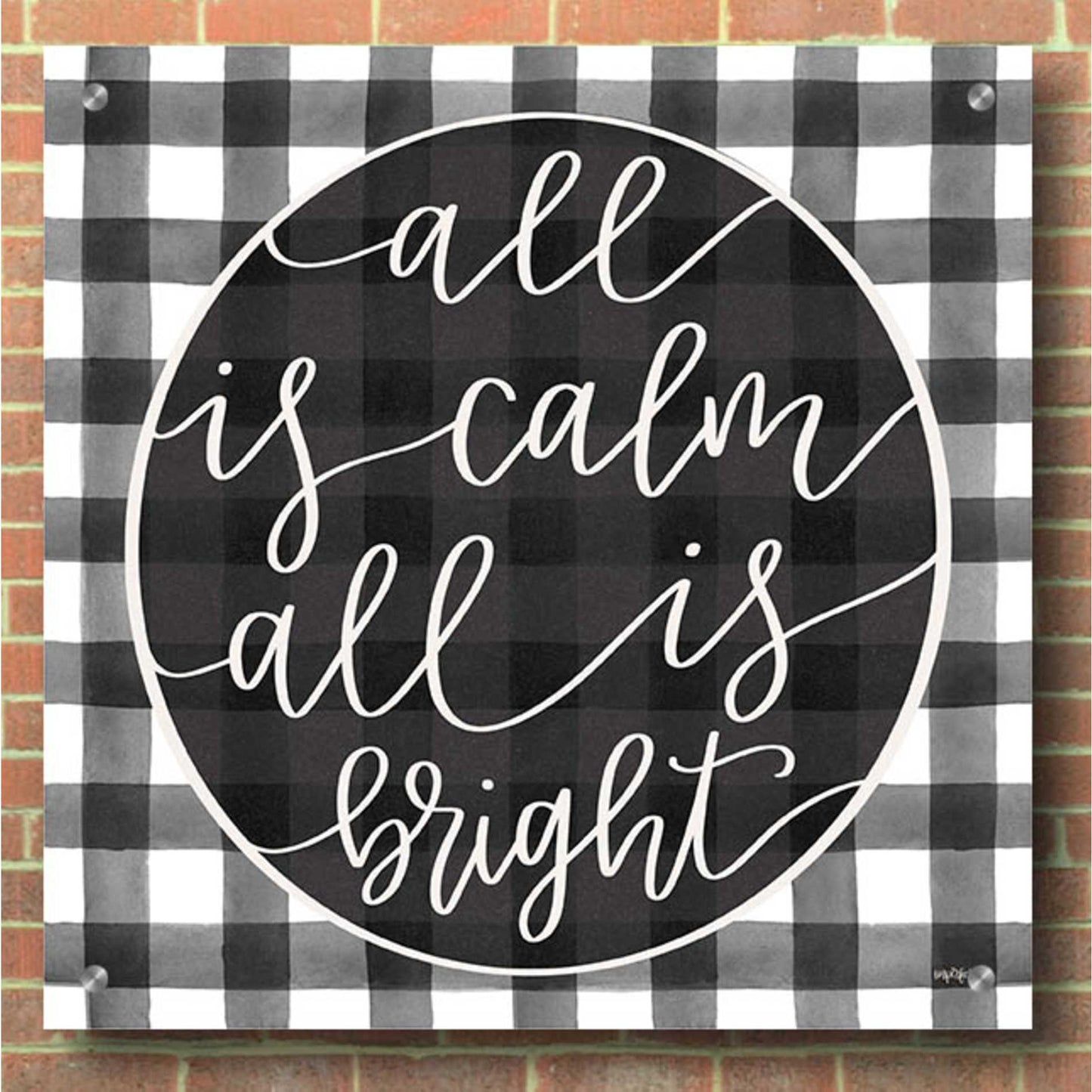 Epic Art 'All is Calm' by Imperfect Dust, Acrylic Glass Wall Art,36x36